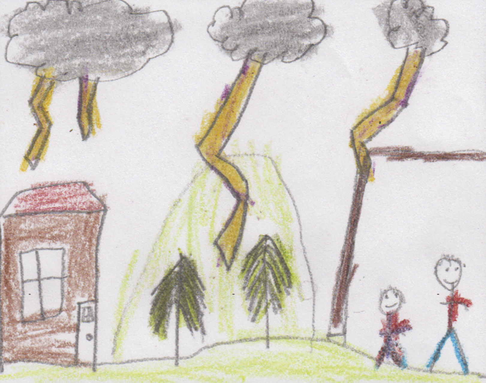 Kids' weather drawings: Jun 12